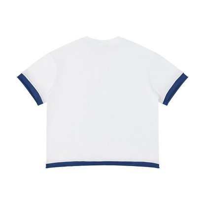 Unisex Boxy Color Block T-Shirt