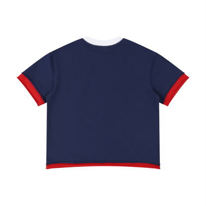 Unisex Boxy Color Block T-Shirt