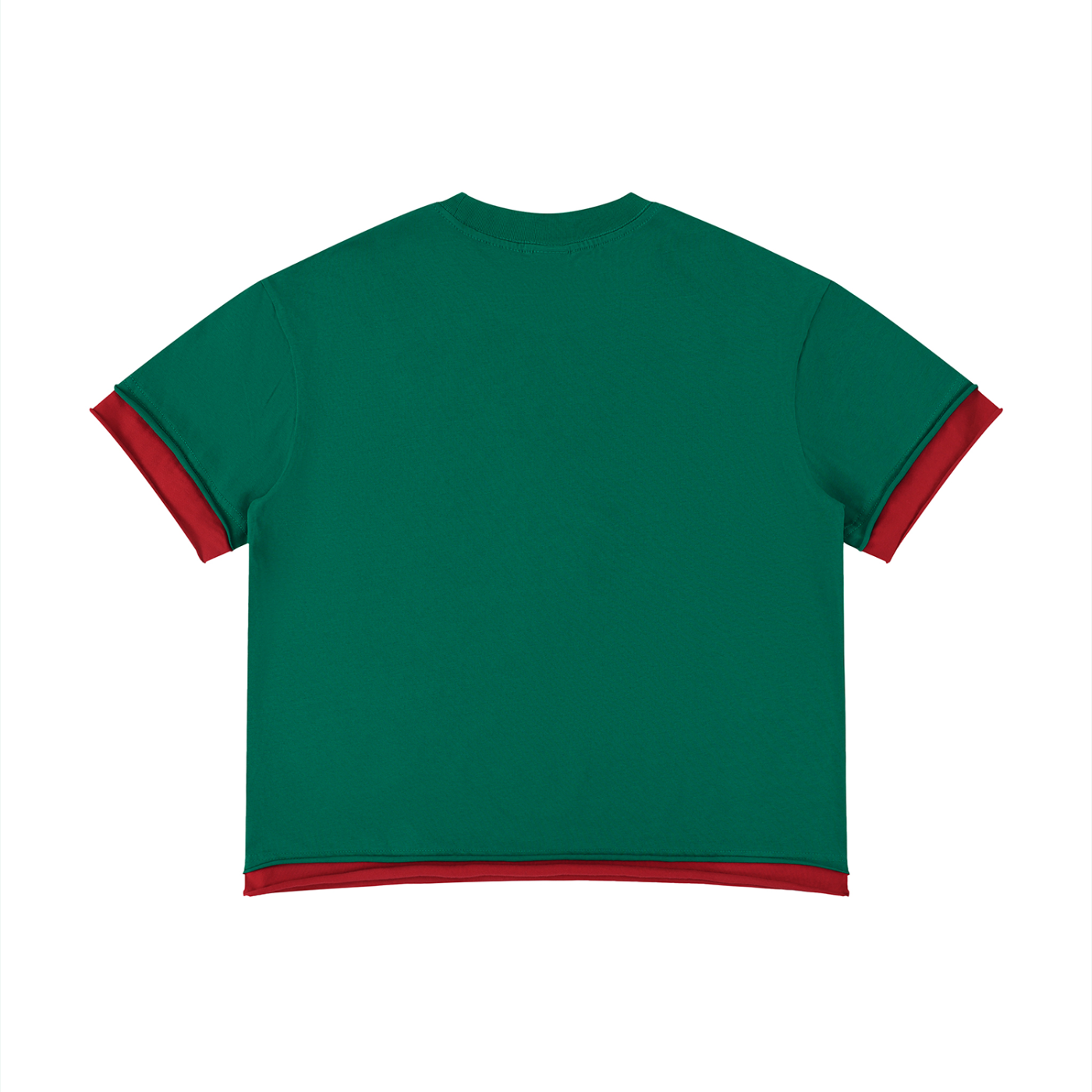 Unisex Boxy Color Block T-Shirt