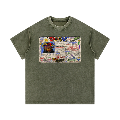 Mineral Wash Waffle Knit T-Shirt