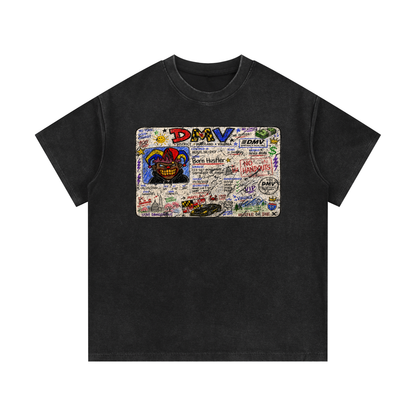 Mineral Wash Waffle Knit T-Shirt