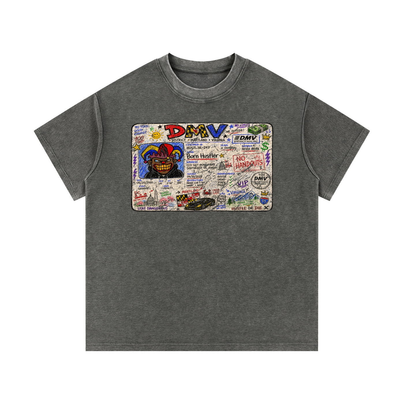 Mineral Wash Waffle Knit T-Shirt